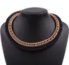 Moda Gold Silver Color Chain Punk Declaração Charck Collar Colar Jewelry for Women Chokers Godl22