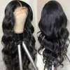 13x6 Body Wave Spets Front Wigs 30inch Brasilianska mänskliga hår peruker PRED PLUCKED 250% DENSITY LACE FRONTAL PERK