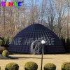 Custom 10m Czarny Gigantyczny Nadmuchiwany Namiot Igloo, Outdoor Air Dome Marquee / Wedding Party Calopy na sprzedaż