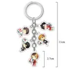 Anime Haikyuu Kageyama Hinata Kenma Kozume Acrílico Figura Keychain Keyring Decoração Coleção Modelo Brinquedo Cosplay Chaveiro Presentes G1019