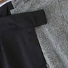 Casual vrouw grijs patchwork enkel broek 1 lente mode dames lage taille broek vrouwelijke elegante elastische broek 210515