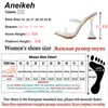 Été femmes chaussures pantoufles diapositives PU pointe talons hauts solide extérieur peu profond blanc taille 35-41 mode adulte 210507