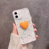 Glitter Bling Love Heart Phone Cases for iPhone 11 Pro 12max 13 Mini 8 7 6 6s plus