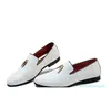 Dress Shoes 2022 Men Liesure Shine Doug Flat Slip-on Casual Pointed Toe Solid Color Wedding Loafer Big Size 37-48