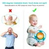 Universal Gyro Bowl Practical Design Children Rotary Balance Novelty Bowl 360 Rotate Spill-Proof Solid Baby Feeding Dishes ZXH H1111