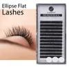 False Eyelashes LASHPLUS Matte Flat Eyelash Extensions Wholesale Individual Mink Softer Supplies Ellipse Lash Split Tips