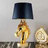 Table Lamps Modern Contracted Large Horsehead Desk Lamp Creative Personality Resin Living Room Bedroom Led Decorative E27