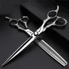 Cabeleireiro profissional de tesoura de cabelo para Barbeiro 5.5 / 6.0/7.0 polegadas Especial canhoto Especial cabeleireiro cortando tesouras de desbaste