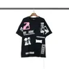 Mens T-shirts We11done t Shirt Men Women Tie-dye Pattern Welldone T-shirt High Quality Ribbon Decoration Streetwear Well Done Harajuku