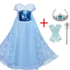Платья для девочек, костюм принцессы, карнавальный костюм на Хэллоуин, детское платье для девочек, платье для свадьбы, дня рождения, детей, От 4 до 10 лет