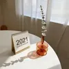Vazolar Vazo Cam Şeffaf Çiçek Düzenlemesi Ev Décor Nordic Yaratıcı Oturma Odası Dekorasyon Masaüstü Süsler Hidroponik
