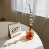 Vases Vase Glass Transparent Flower Arrangement Home Décor Nordic Creative Living Room Decoration Desktop Ornaments Hydroponics