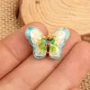 10pcs Chinese Cloisonne Enamel Colorful DIY Butterfly Beads Jewelry Making Wholesale Accessories Earrings Necklace Bracelet Jewellery