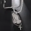 tennis chain with cross