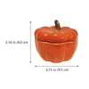 Candle Houders 1pc Ceramic Pumpkin Candlestick Decoratieve houder sieren sinaasappel