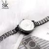 ساعة Wristwatches SK المجوهرات للسيدات الفخمة الفاخرة الفولاذية السوداء الكوارتز واشن