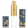 New10ml mini frascos de perfume mini recarregável com bomba de perfume alumínio de alumínio vazio recipientes cosméticos pulverizador frasco de atomizador RRA9197