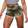 Camuflagem feminina sexy push up leggings Silky Slim Curto Cintura Cintura Casual Booty Ginásio Fitness Fitness Sports Shorts Yoga Outfit