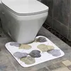 Tapis de bain Tapis de flanelle anti-dérapant dans la salle de bain Tapis de sol lavable Tapis de toilette Accessoires absorbants Décoration de la maison 211130