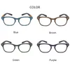 Lunettes de soleil Lunettes de lecture à grains de bois pour hommes Femmes Mode Rétro Incassable Optique Grossissant Lecteurs Presbytes Full Rim Blue2105