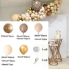 Décoration de fête 184pcs café brun caramel pêche ballons léopard arc kit peau latex guirlande bébé douche fournitures de mariage décor4030465