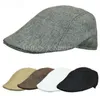 Zomer baret caps voor mannen vrouwen vintage s boy cap cabbie gatsby linnen outdoor hoeden merk zon hoed unisex duckbill baretten