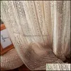 Rideaux Traitements de Fenêtres Textiles de Maison Jardin Américain Rétro Crochet Creux Préparé Pour Salon Chambre Balcon Transtant Te Ag555 # 4 J
