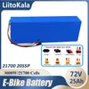 Marka elektryczna rowerowa bateria litowa, 72V, 25AH, 20S5P, 21700, 1000W-3000W, wysoka moc, 84V, skuter, Ebike, bateria z BMS