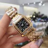 22mm Panthere WJPN0008 Fashion Lady Watches Swiss Quartz Womens Watch White Dial Rose Gold Two Tone Steel Bracelet Sapphire Wristw265f