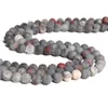 Andra naturliga blodstenar Stone Frosted Beads Matte Round Loose Spacer 4 6 8 10 12mm för smycken Making Armband Halsband Bulk Wynn22