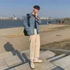 IEFB Denim Jacket Heren Losse Koreaanse Mode Werk Kleding Jassen Casual Lente Denim Jas Kleding voor Mannelijke Big Size 9Y4290 210524
