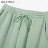 WOTWOY Autunno Inverno Caldo Pile Felpa e Pantaloni Coordinati Set Donna Due Pezzi Tute Casual Pantaloni Sportivi Allentati Femminili 210930