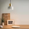 Nordic Marble LED Pendant Lamps Modern Simple Art Bedroom Bedside Single Head Hanging Lamp Creative Matsalslampor