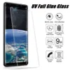 UV Nano Optics Vloeibare Protector Volledige Cover Lijm 3D Gebogen Gehard Glas Scherm voor Samsung Galaxy S8 S9 S10 S20 Plus S21 Ultra Note 10 20 LG Velvet OnePlus 8 9 Pro