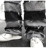 UNCLEDONJM Tassel Pants Men's Fashion Brand Pendant Wide Leg Hip Hop Lazy Wind Jeans Couple's Pants Loose jeans men N06 210622