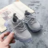 AOGT Spring/Autumn Breathable Knitting Boy Girl Toddler Shoes Infant Sneakers Fashion Soft Comfortable Baby Shoes First Walkers 210928