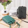 Gusure Women PU Leather Phone Pocket Card Holder Small Shoulder Crossbody Bag For Girls Daily Messenger Handbag Clutch Purse Cross Body