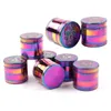 40mm 4-layer zinc alloy smoke grinder color printing ghost head pattern Dazzle colour Grinding machine