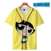 Summer Fashion Tshirt Baseball Jersey Anime 3D Printed Breathable T-shirt Hip Hop Clothing 055