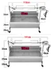 90cm Kommersiell Hog Roast Machine BBQ Grills Spit Chicken Pig Roaster Rotisserie Rostfritt stål Rostmotor