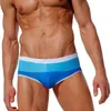 Homens Esportes Swim Shorts Swimwear Swimwear Stitching Underwear Men's Swimwear Competição Swimsuit para Men Boys 210515
