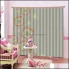 Cortina drape home deco el suprimentos jardim decoração moderna blackout 3d estereoscópico cinza cortinas dandelion entrega 2021 qjage