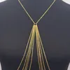 Andere 1pc sexy dame multi-layers metaal ketting ketting ketting accessoires buik taille bikini harnas statement sieraden