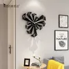 Kreatywny pryzmat cichy zegar ścienny nowoczesny projekt salonu dekoracja domowa dekoracja do kuchni dekoracyjne zegarki akrylowe 210325