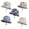 Children Bucket bonés Crianças Brim Ponta Brim Chapéus Animais Estrelas Floral Impressão Fisherman Beach Sun Hat Dobrável Caps