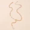 Find Me Simple Alloy Retro Imitation Pearl Chain Splicing Tassel Necklace For Women Fashion Jewelry Accessories Chains