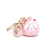 Japonais mignon porte-clés chat porte-bonheur sac de voiture décor eau son cloche pendentif charme G1019