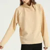 Ly Varey Lin осень зима женщин повседневная свободная стенда воротник сплошной вязаный свитер корейский стиль густые теплые пуловеры 210526