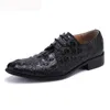 Fashion Brown / Black Oxford Type italien Chaussures pour hommes faits à la main