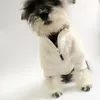 Casual rits huisdier trui t-shirt brief gedrukt sweatshirts hond kleding schnauzer bulldog poedel puppy kleding